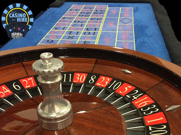 Corporate casino hire blue roulette
