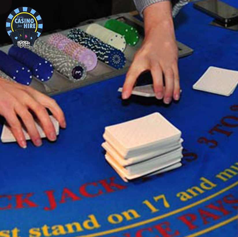 Fun Casino for hire blue casino tables