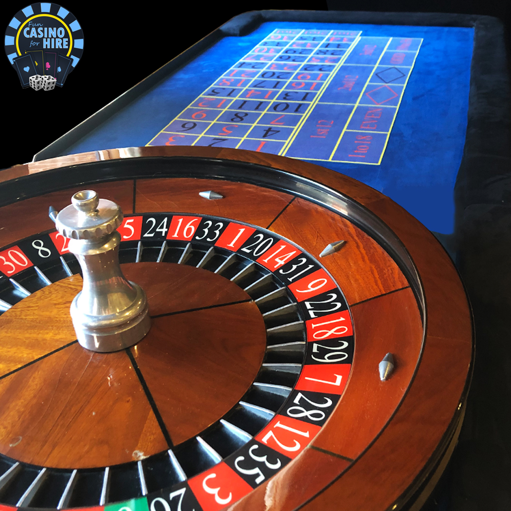 Fun Casino for hire Roulette blue