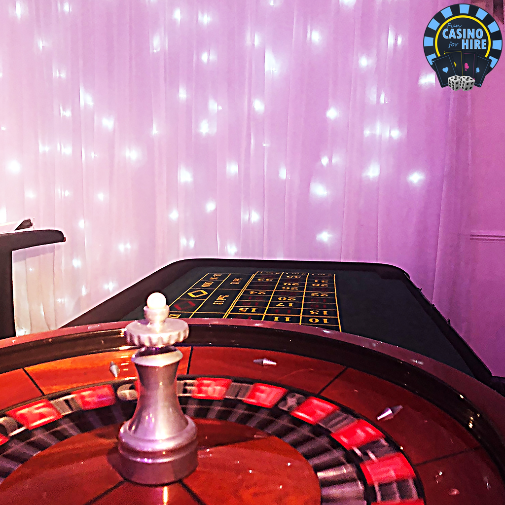Casino party hire roulette table